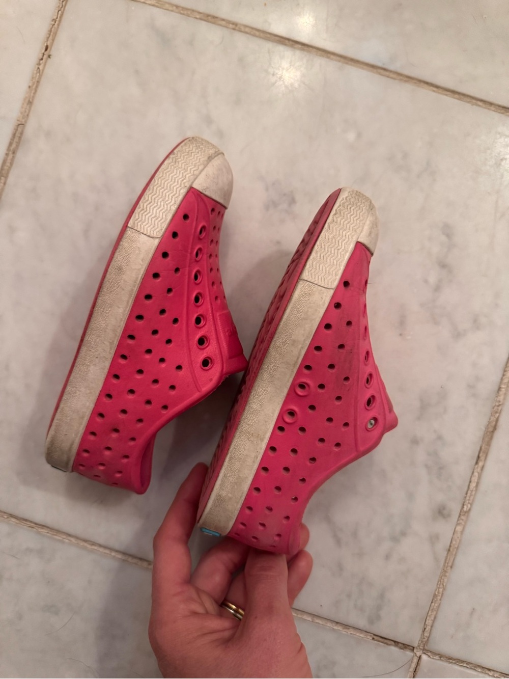 Bright Pink Native Shoes - Picture 2 of 7